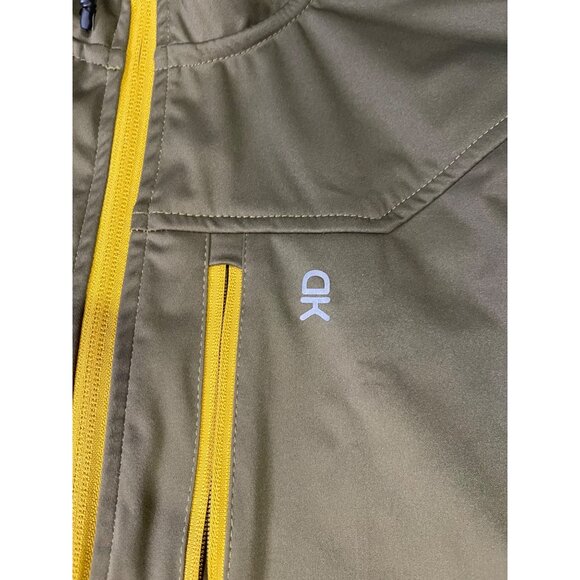 Little Donkey Andy Mens Olive Yellow Vest M Windproof Water Resistant Full Zip - Picture 7 of 15